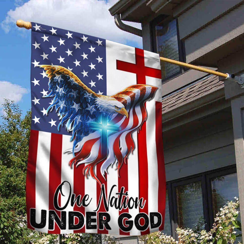 One Nation Under God American Eagle US Flag THB3817F