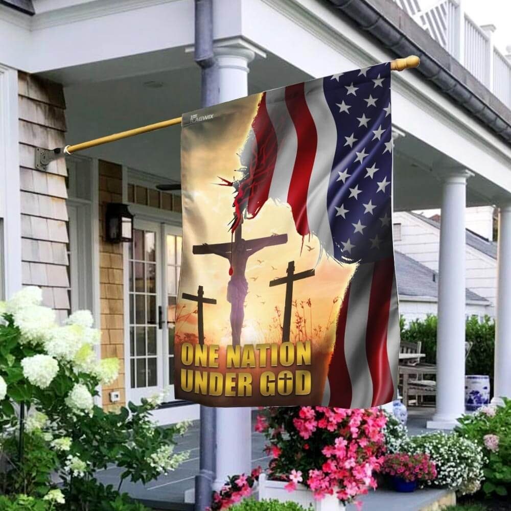 One Nation Under God American Flag