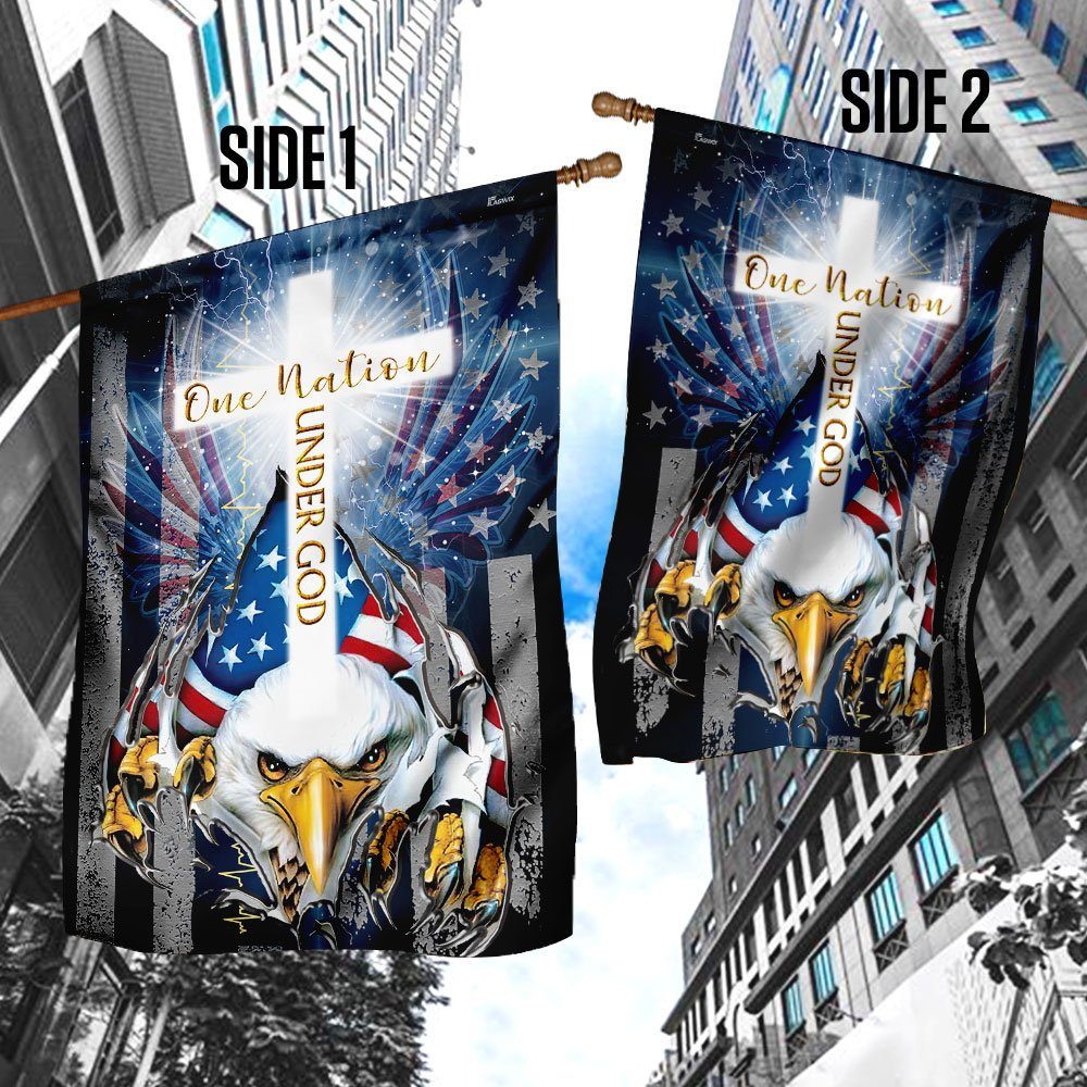 One Nation Under God American Flag