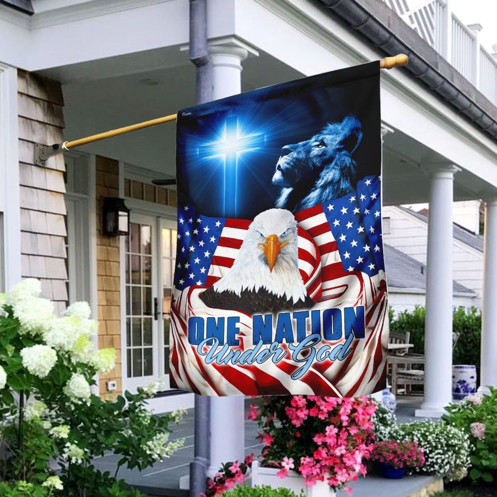 One Nation Under God Eagle Flag