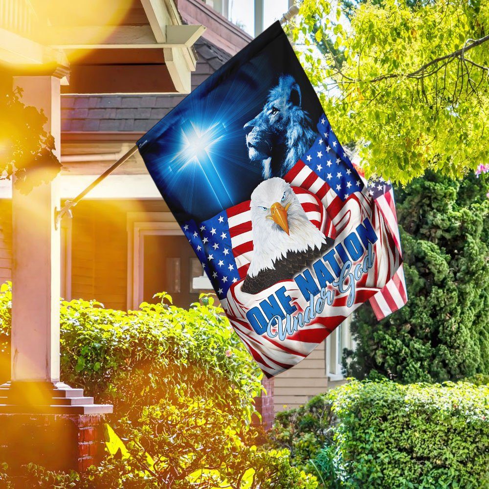 One Nation Under God Eagle Flag