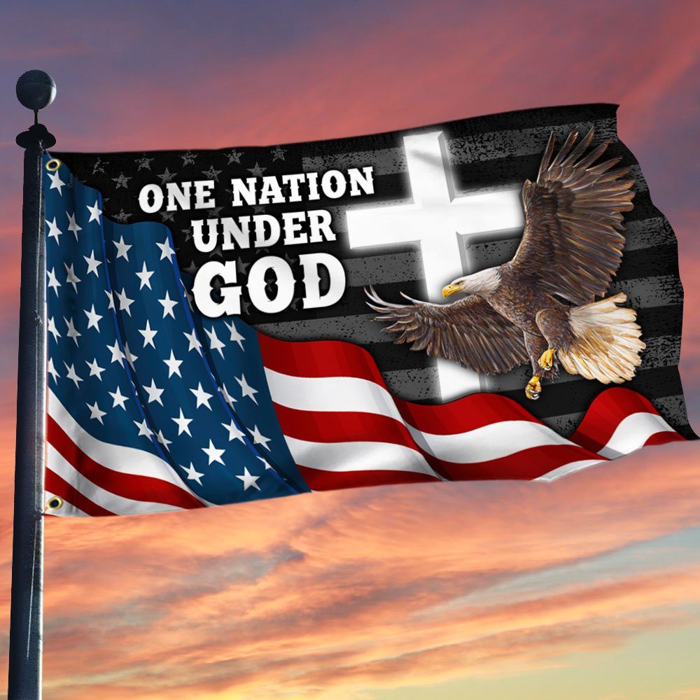 One Nation Under God Grommet Flag MLN40GF