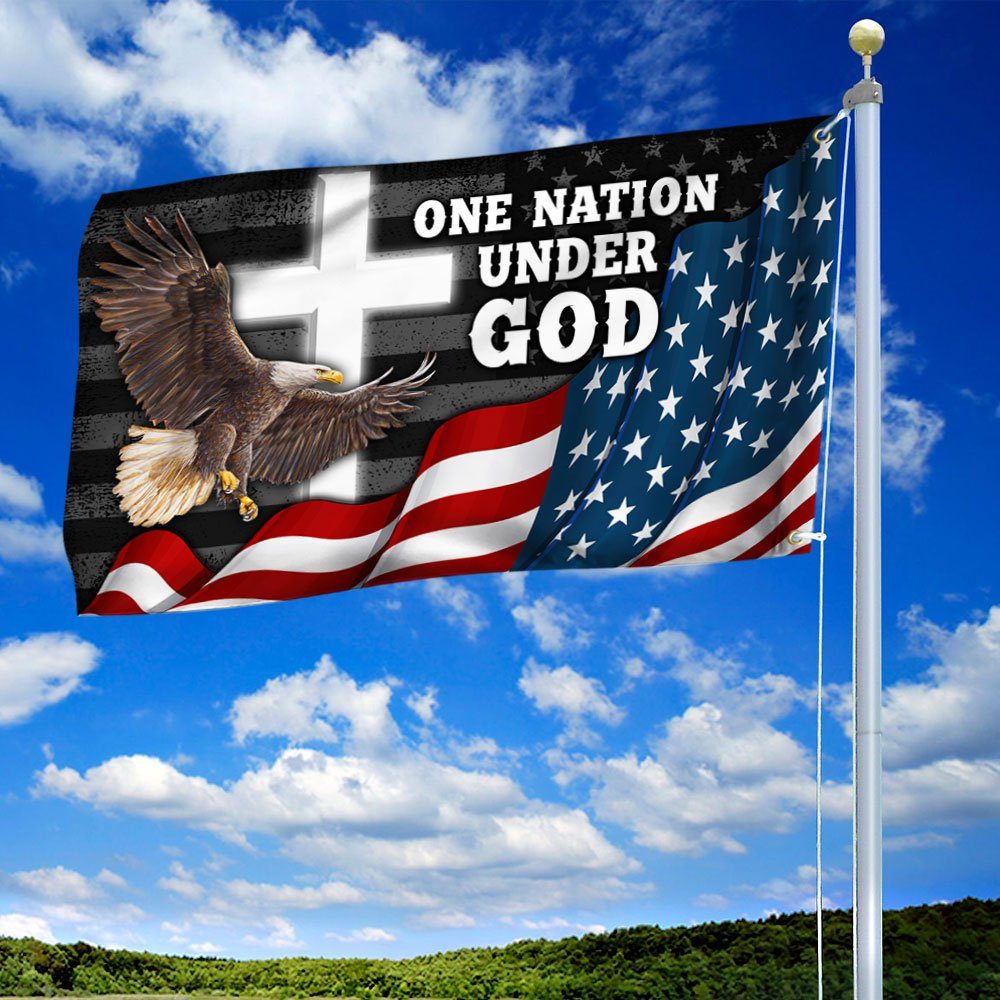 One Nation Under God Grommet Flag MLN40GF