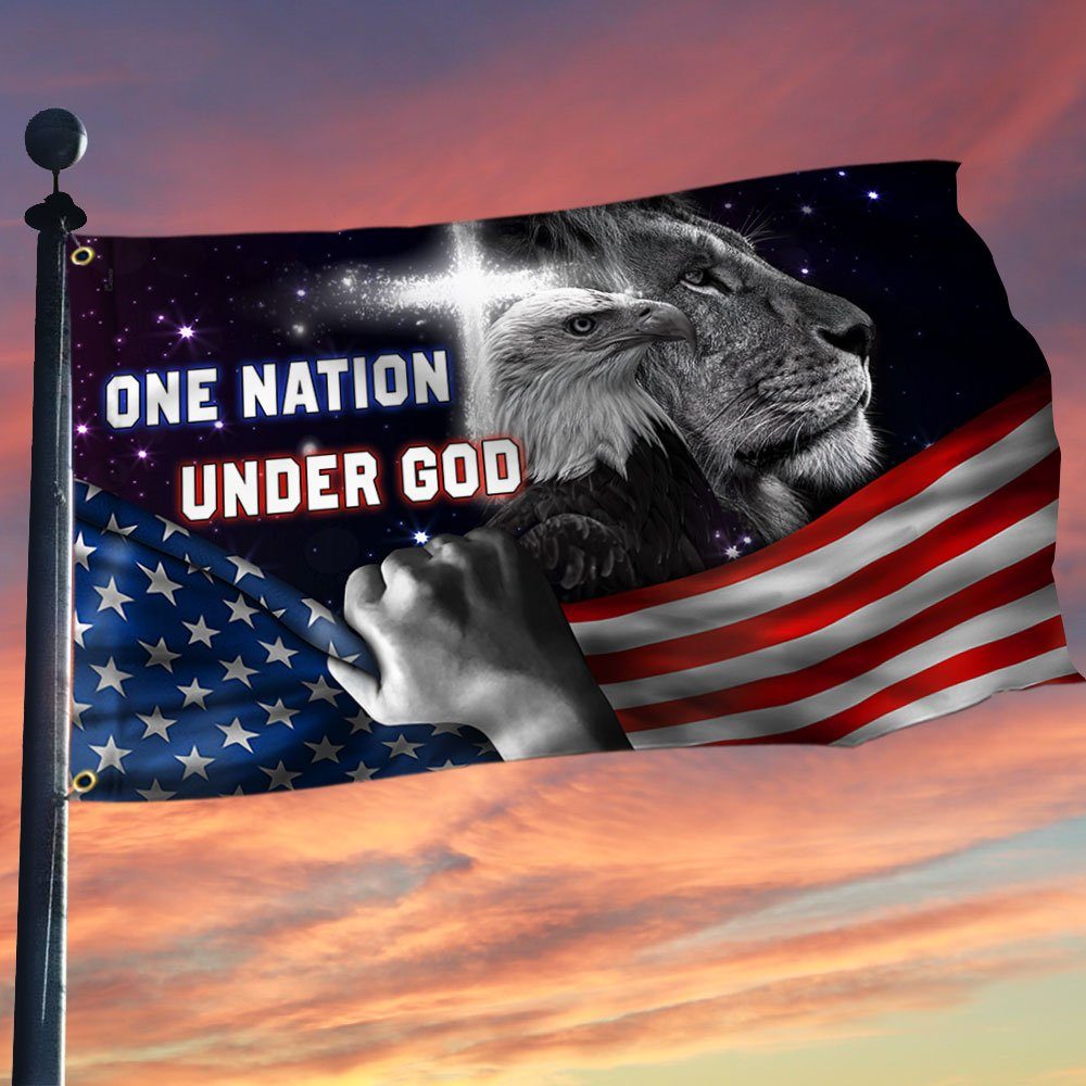 One Nation Under God Grommet Flag QNK771GF