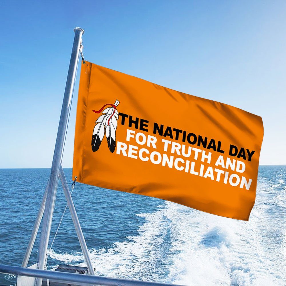 Orange Shirt Day. The National Day for Truth and Reconciliation. Indigenous Flag TPT257GF