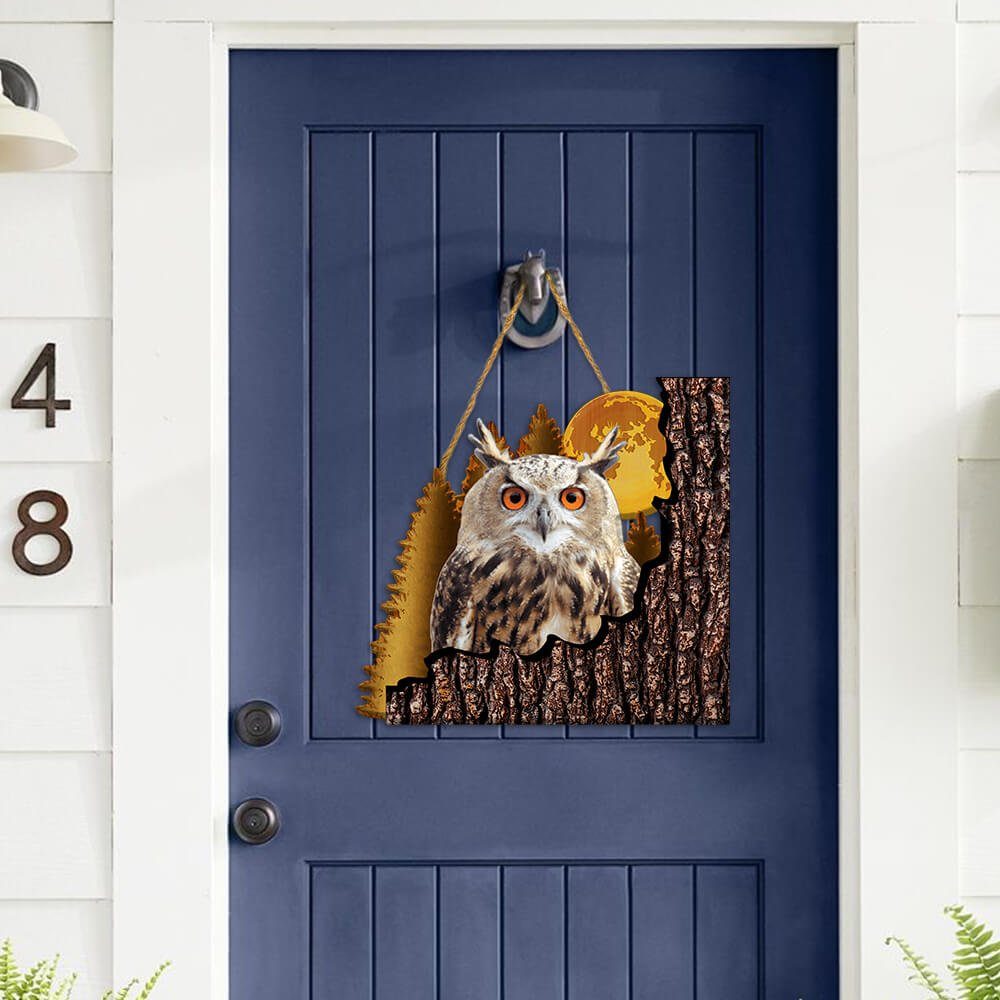 Owl Forest Custom Wooden Sign ANT186WD