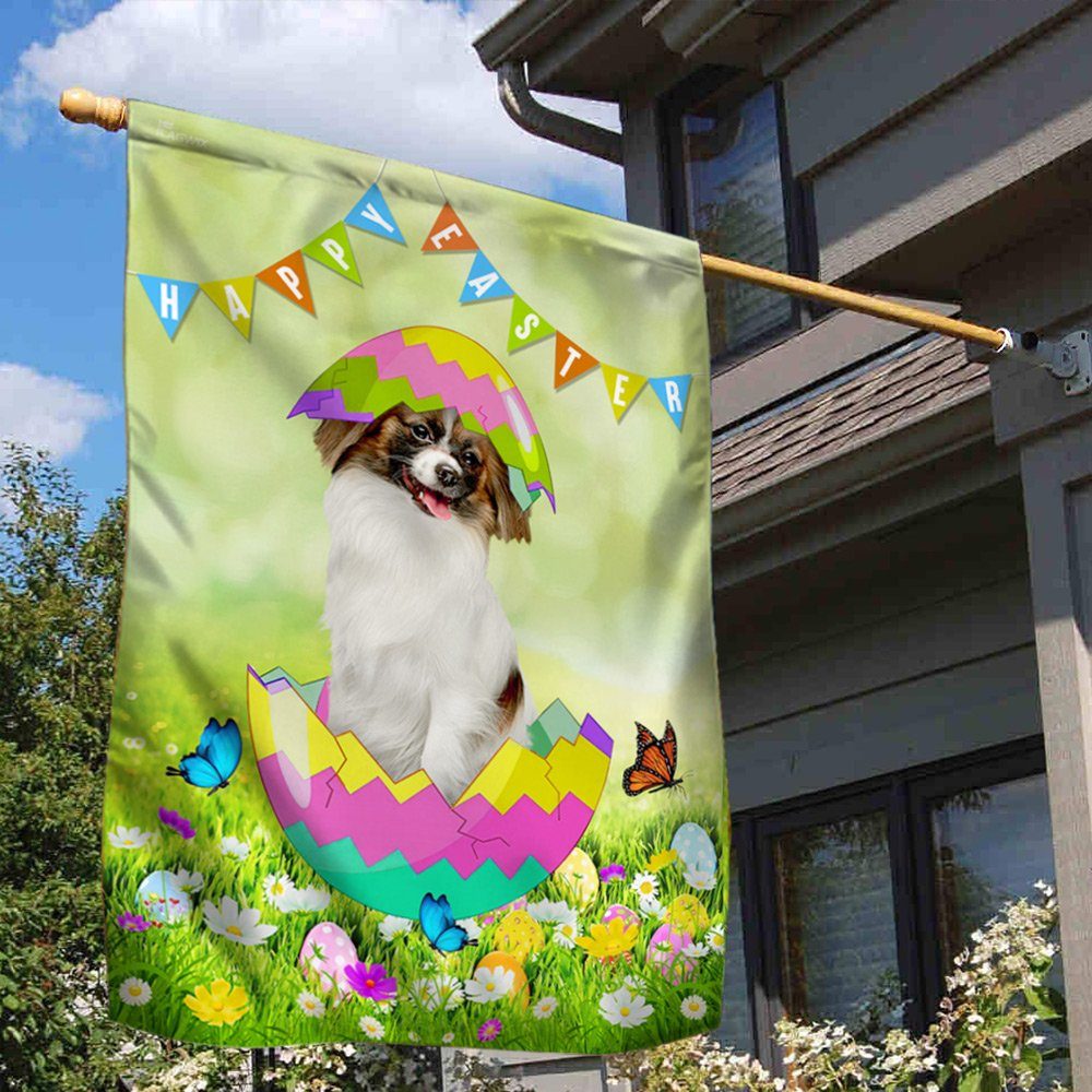 Papillon Dog Flag Easter Dog Flag QTR430F