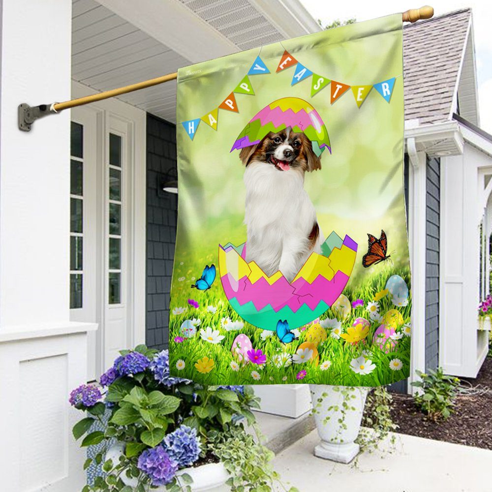 Papillon Dog Flag Easter Dog Flag QTR430F