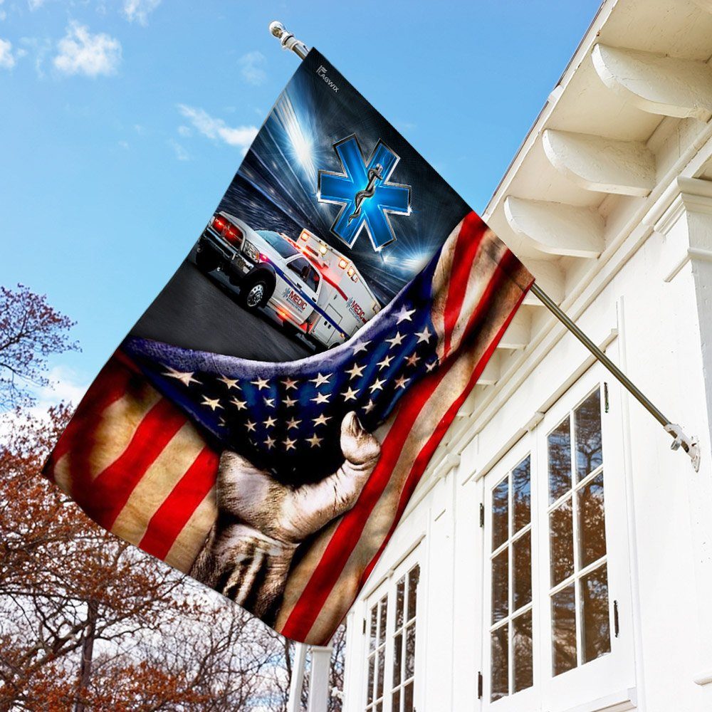 Paramedics Ambulance Flag