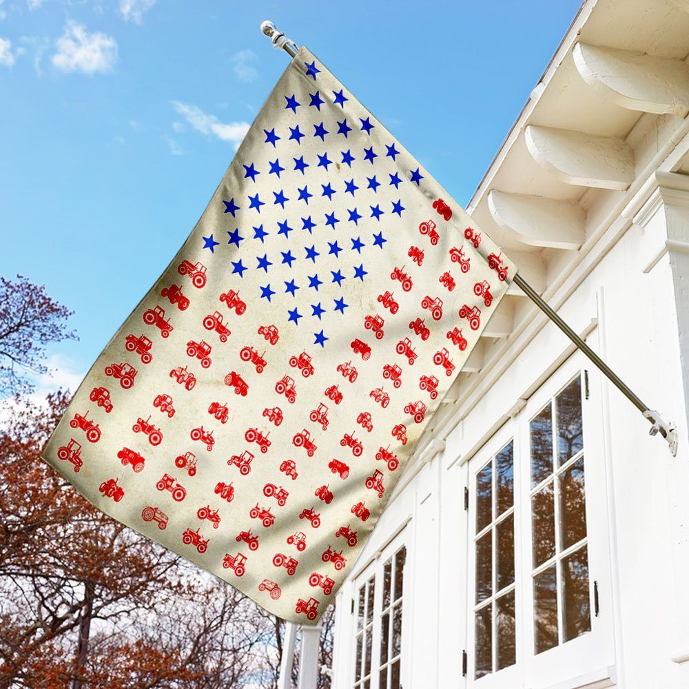 Patriot Farmer, Tractor 4th Of July Flag
