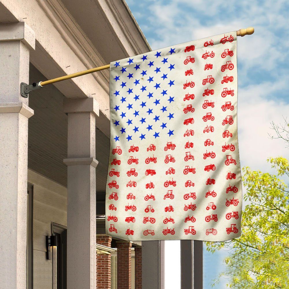 Patriot Farmer, Tractor 4th Of July Flag