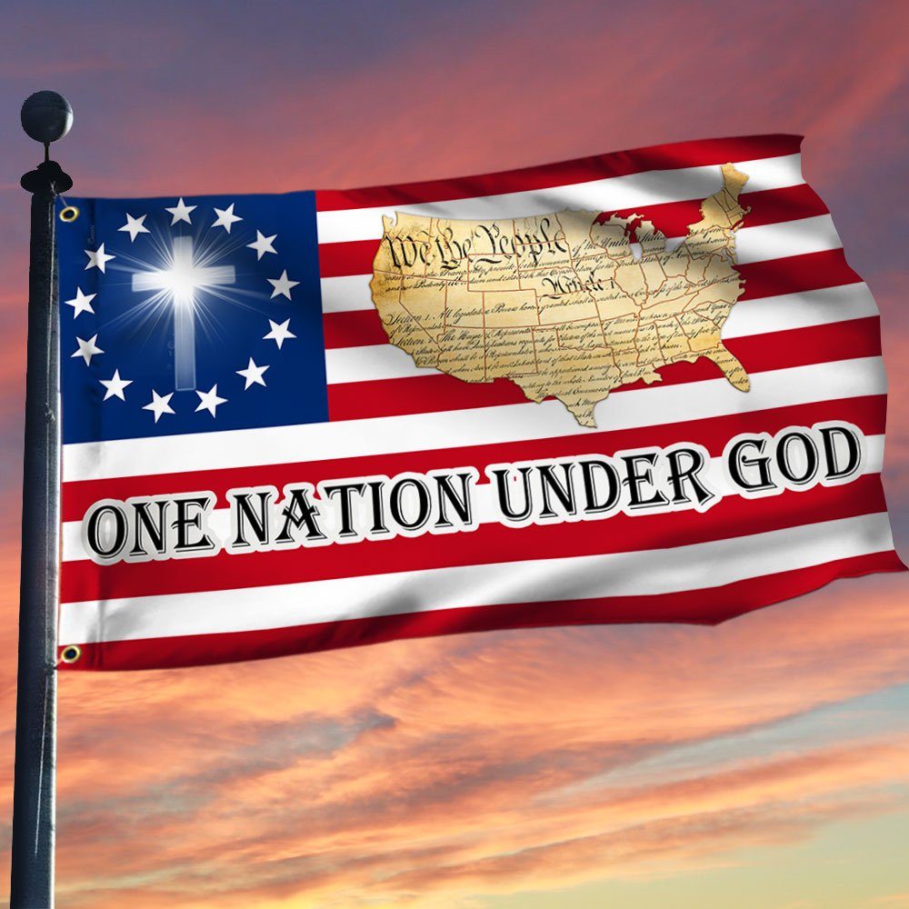 Patriot Flag One Nation Under God American Grommet Flag TRL1619GFv1