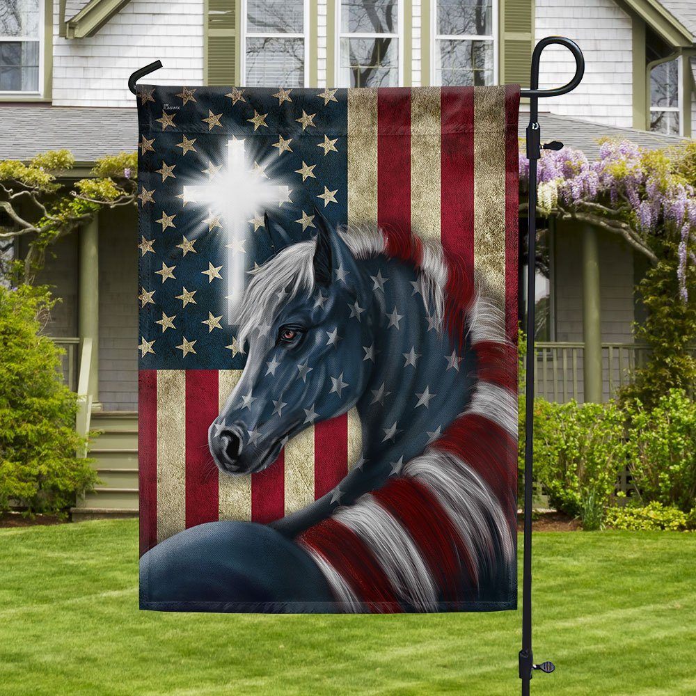 Patriot Horse American Flag LHA1965F