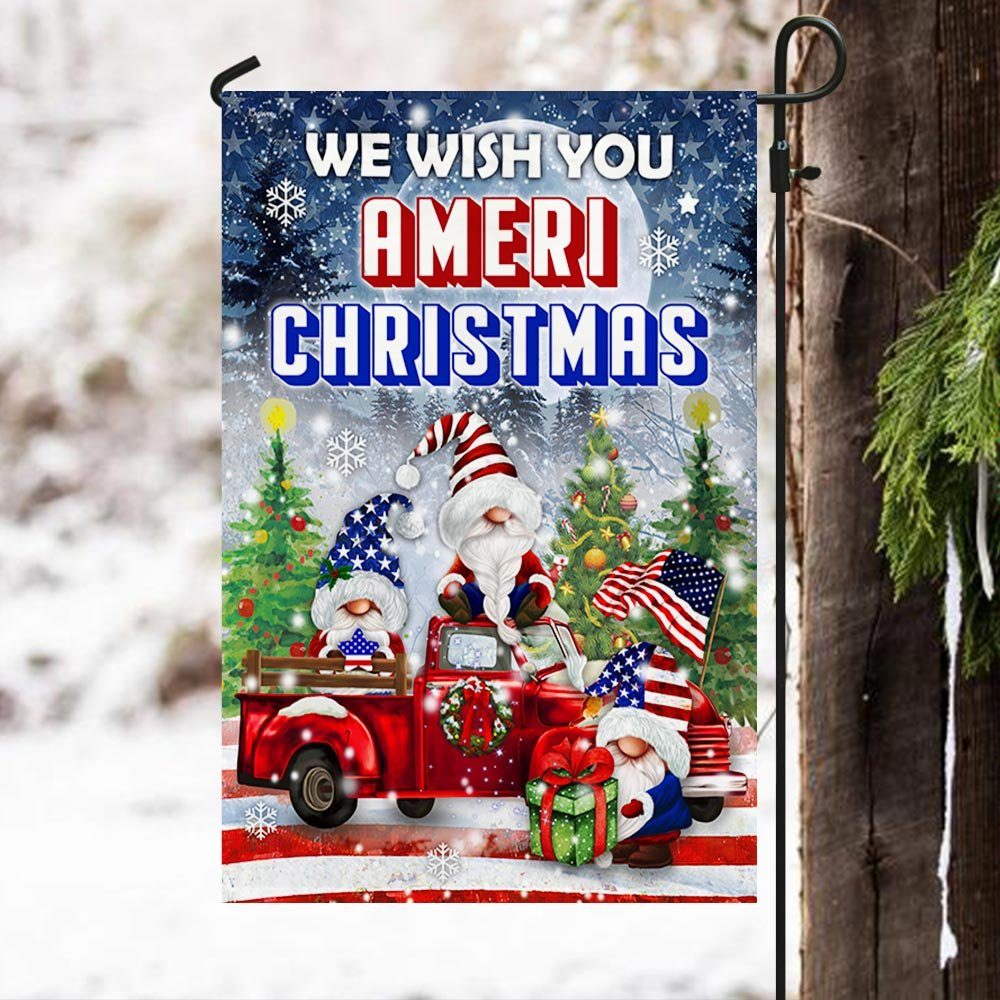 Patriotic Gnomes Flag We Wish You Ameri Christmas DBD2989F