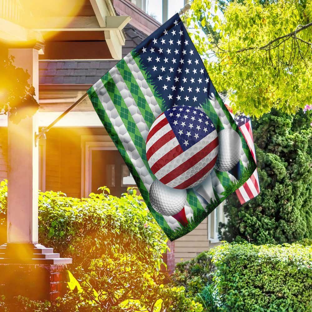 Patriotic Golf American Flag