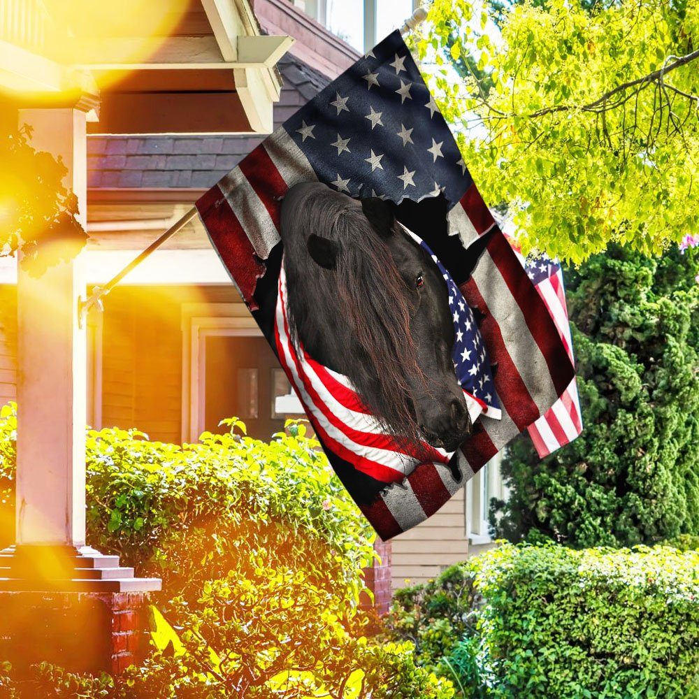 Patriotic Horse American Flag THH3162F