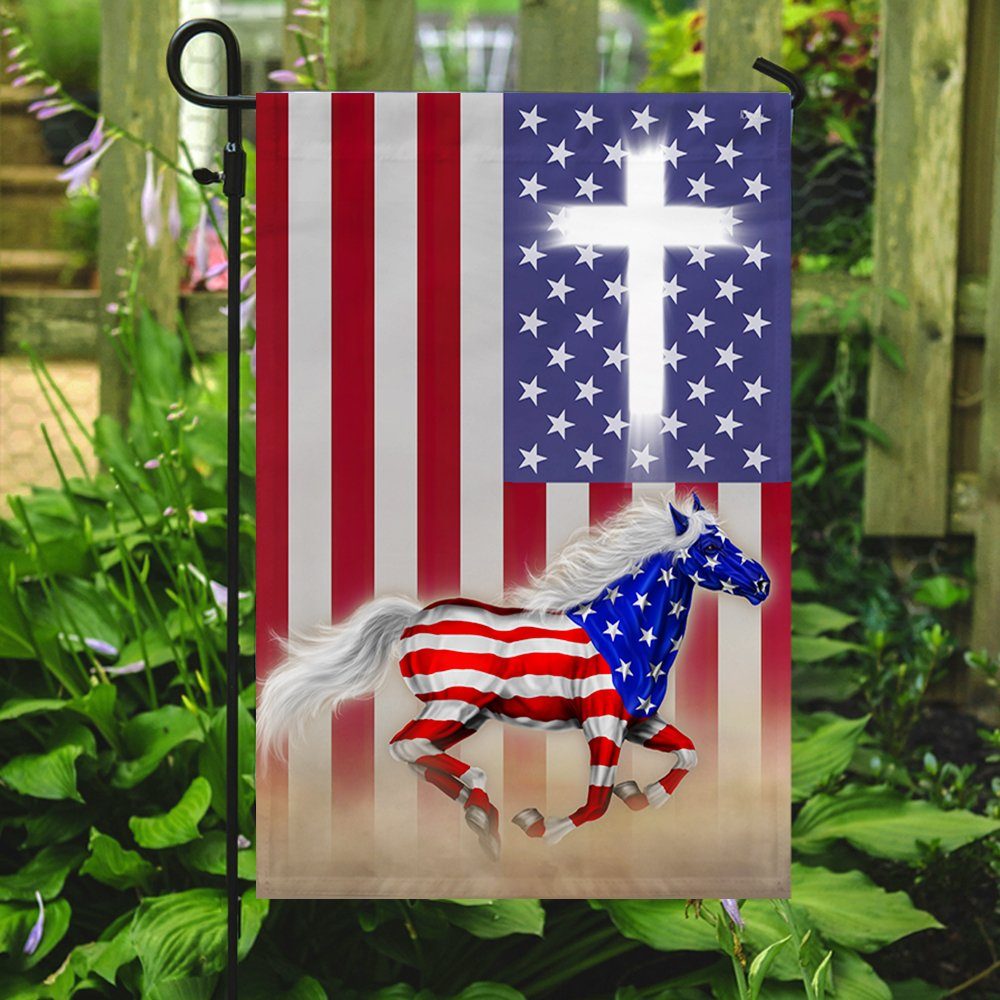 Patriotic Horse American Flag TQN302F Patriotic Horse American Flag TQN302F