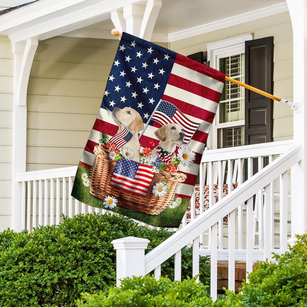 Patriotic Labrador Retriever Flag Patriotic Labrador Retriever Flag