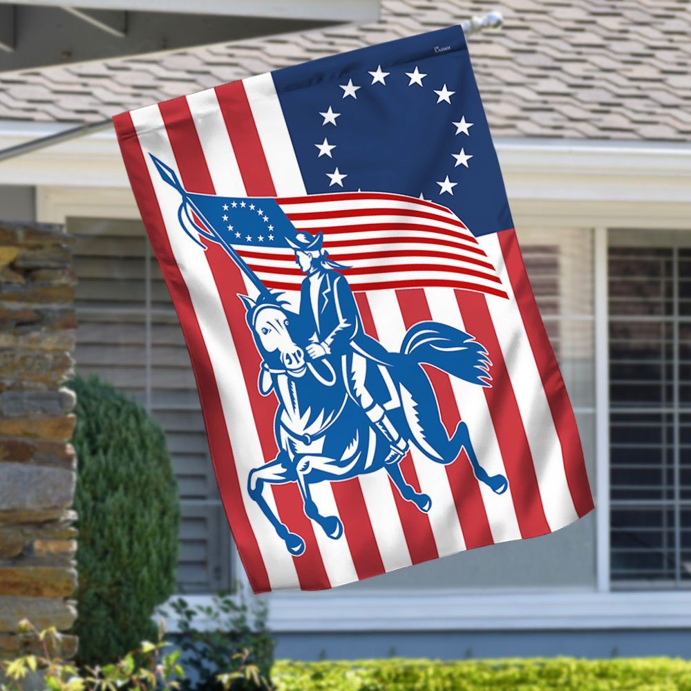 Patriotic Revolutionary War Betsy Ross America Flag MBH243F
