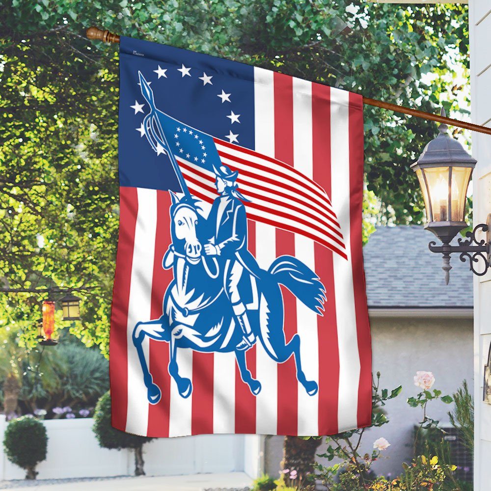 Patriotic Revolutionary War Betsy Ross America Flag MBH243F