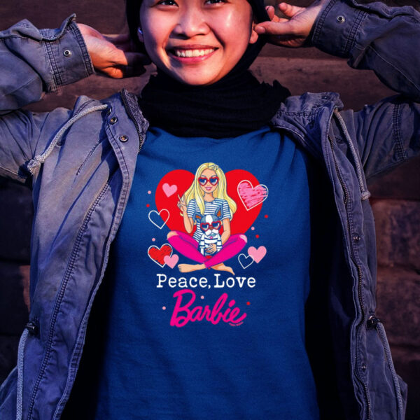 peace Love Barbie T Shirt