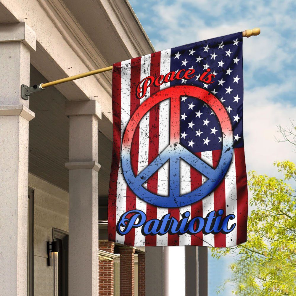 Peace Is Patriotic Flag