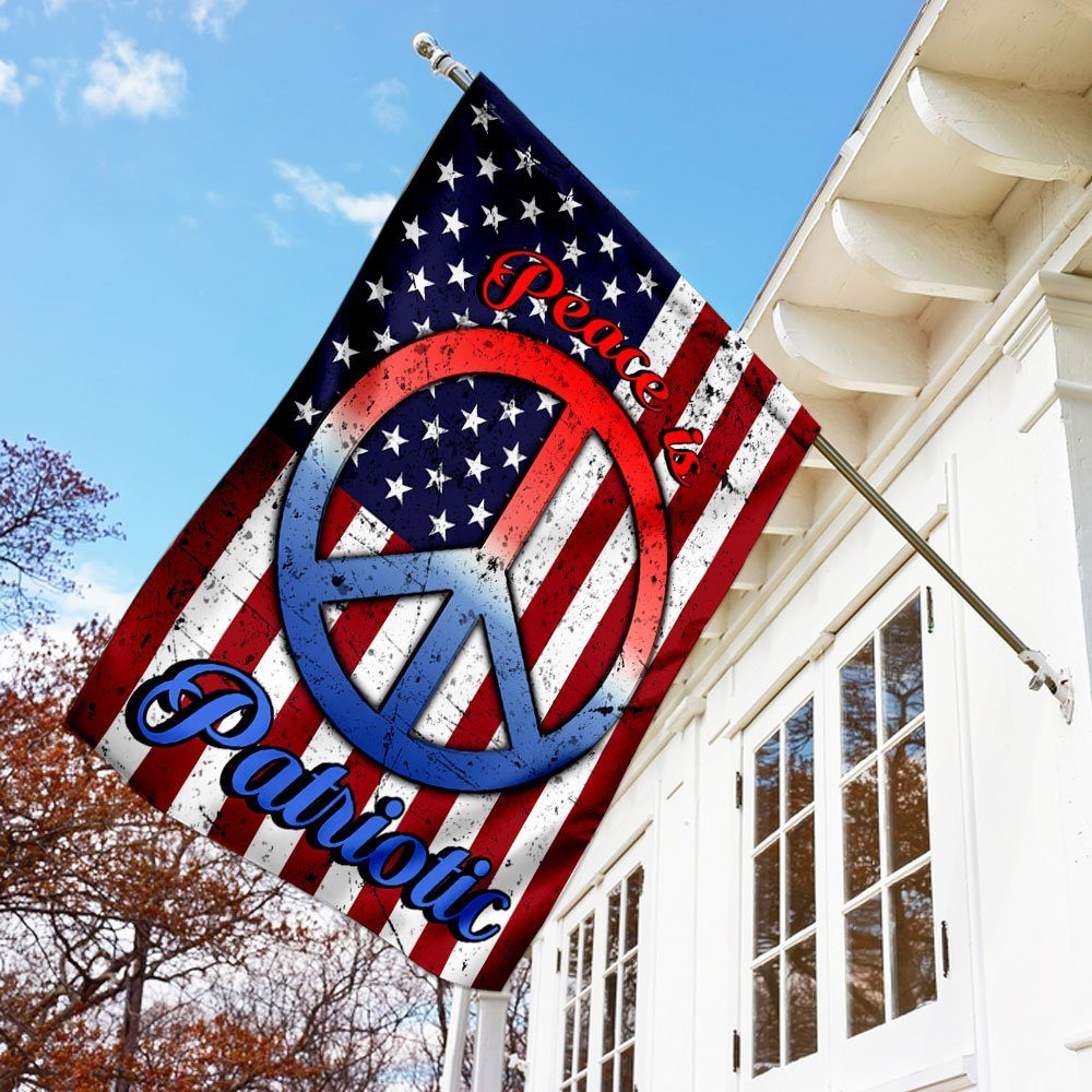 Peace Is Patriotic Flag