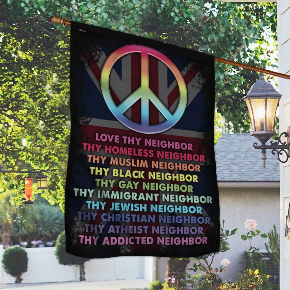 Peace UK Flag Love Thy Neighbor DDH2811Fv1