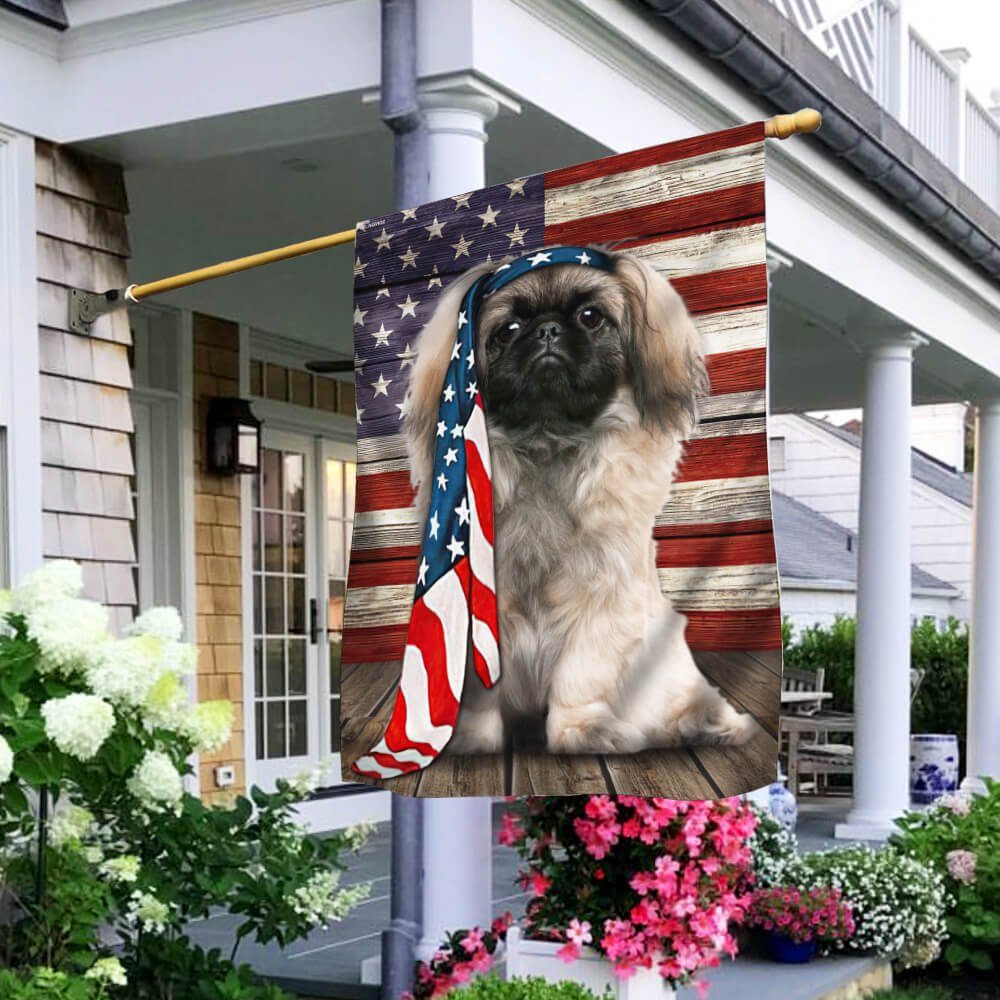 Pekingese Dog Flag Charming Dog NTB216Fv23