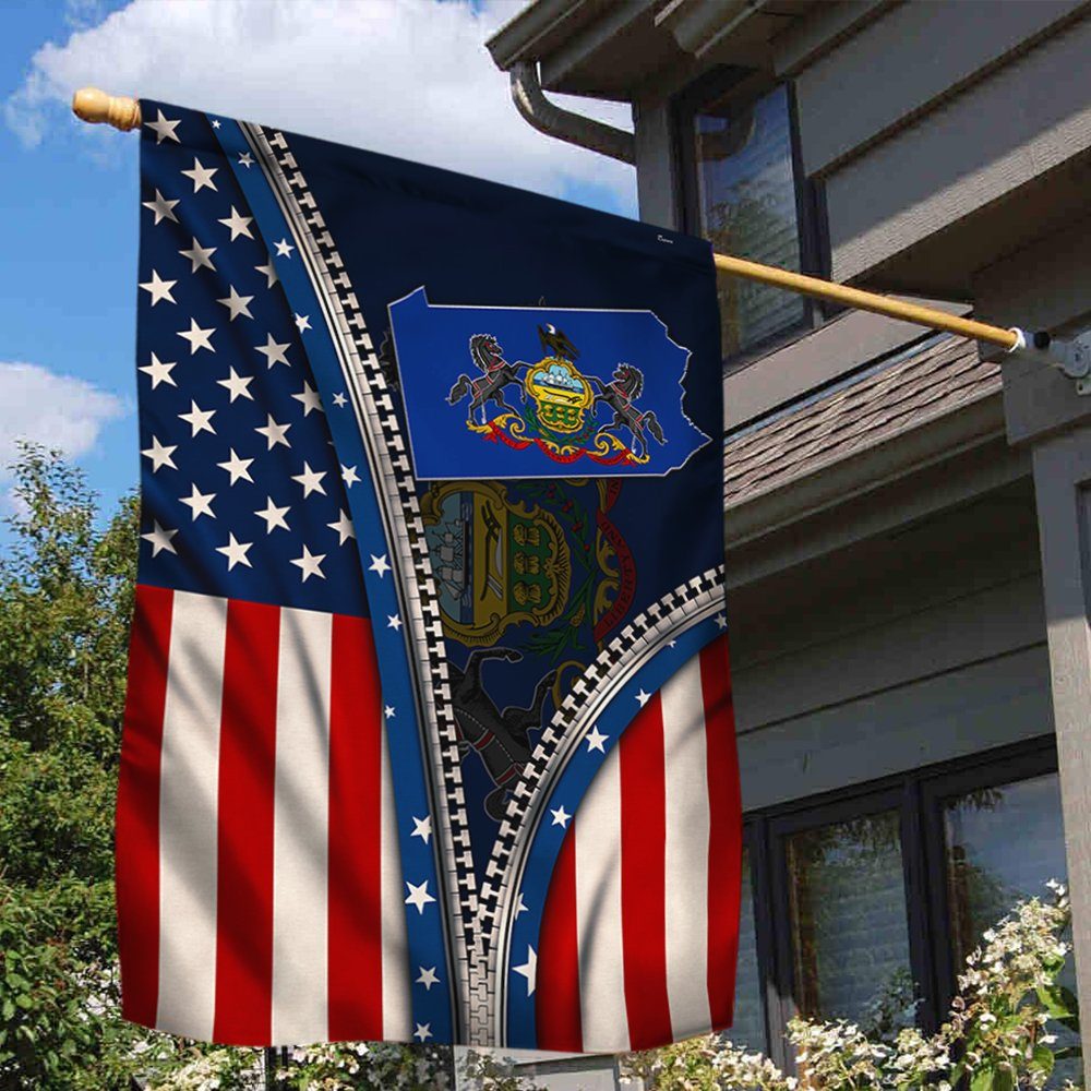 Pennsylvania Flag State Of Mind ANT218Fv12