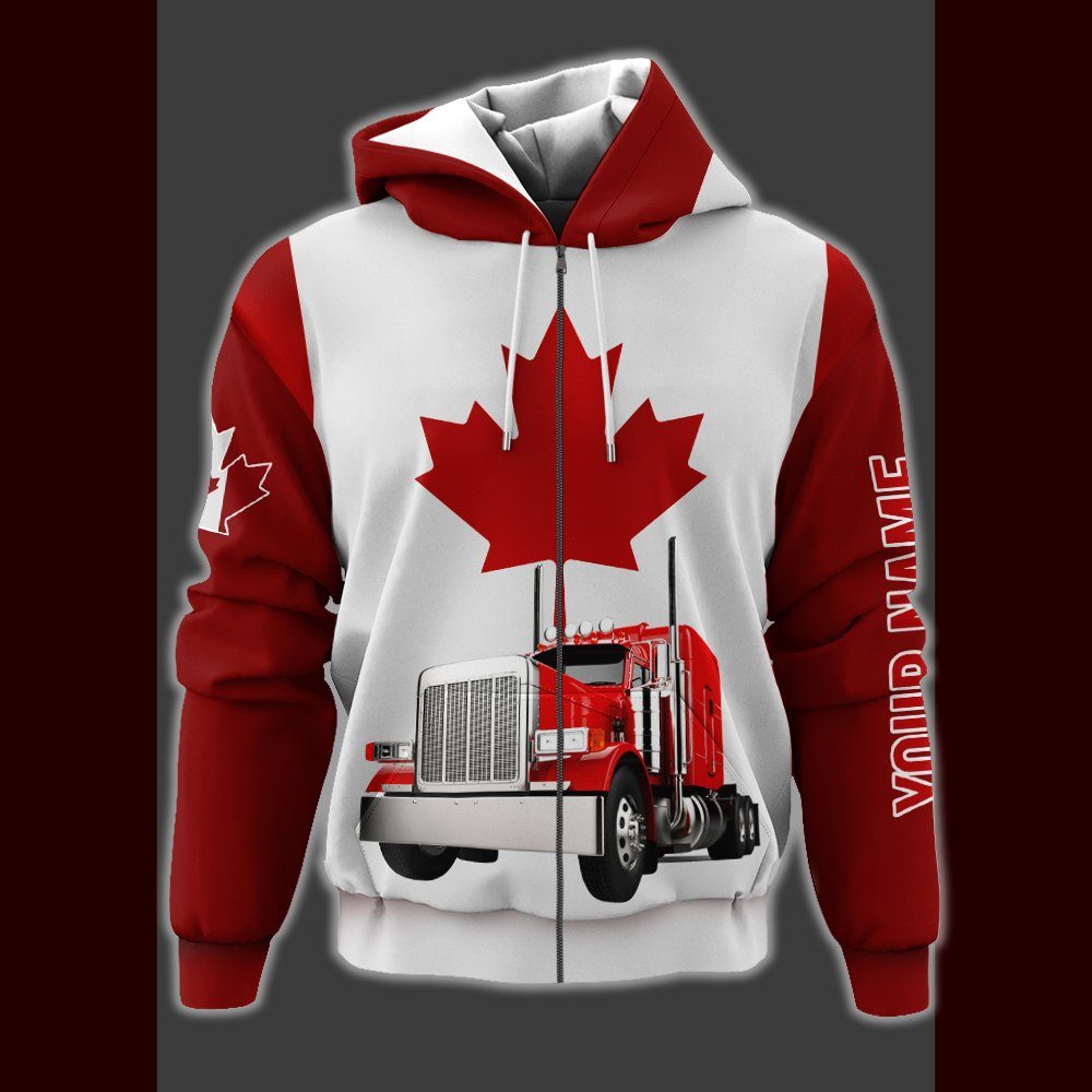 Personalized 3D Zip Hoodie Truck Freedom Convoy 2022 BNT488ZHCT