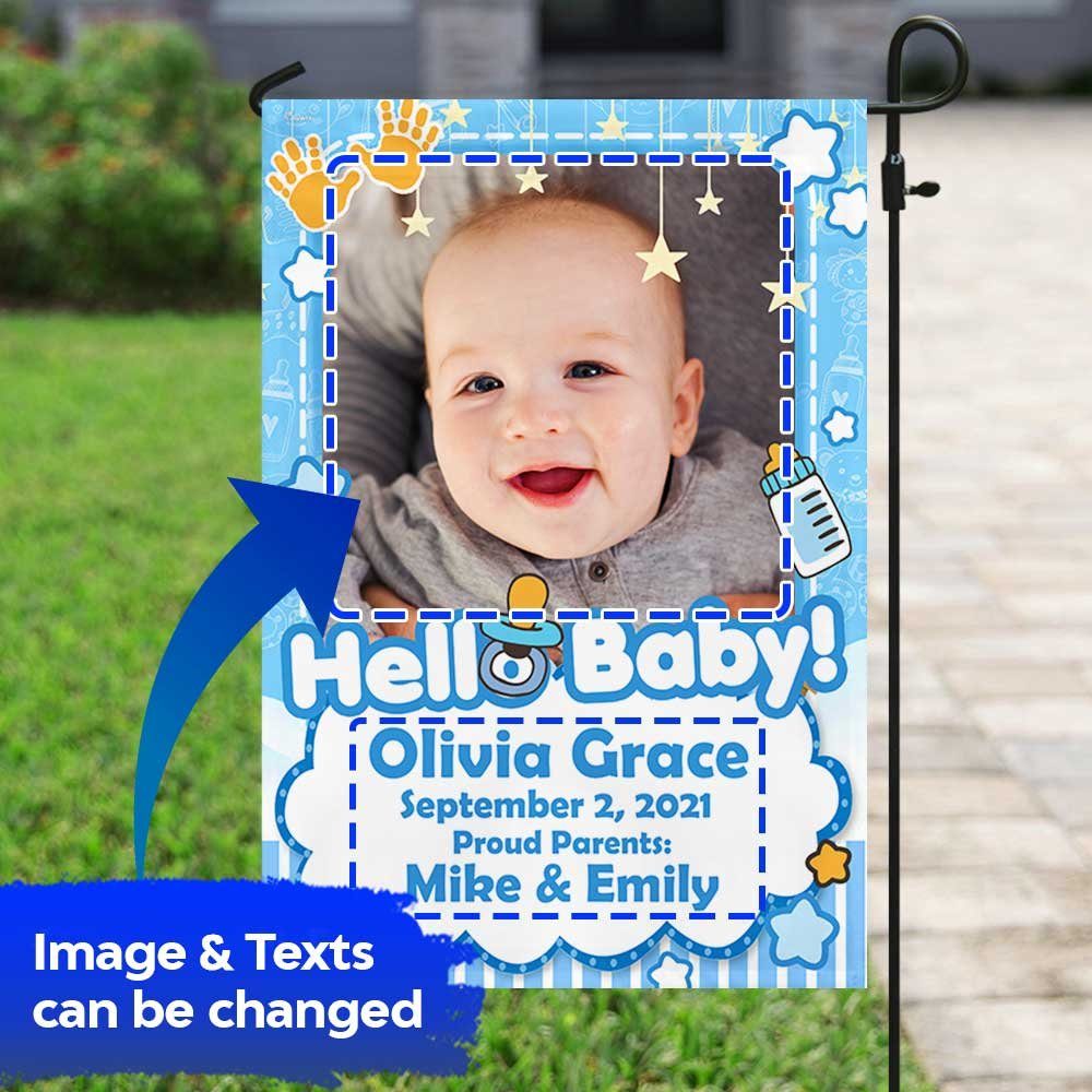 Personalized Baby Announcement Hello Baby DBD2857FCT