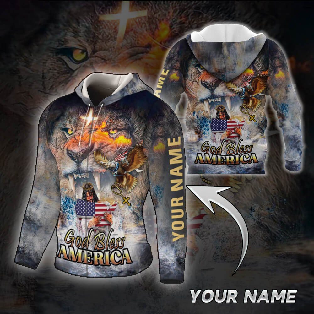 Personalized Custom Jesus 3D Zip Hoodie Pain NTB481ZHCT