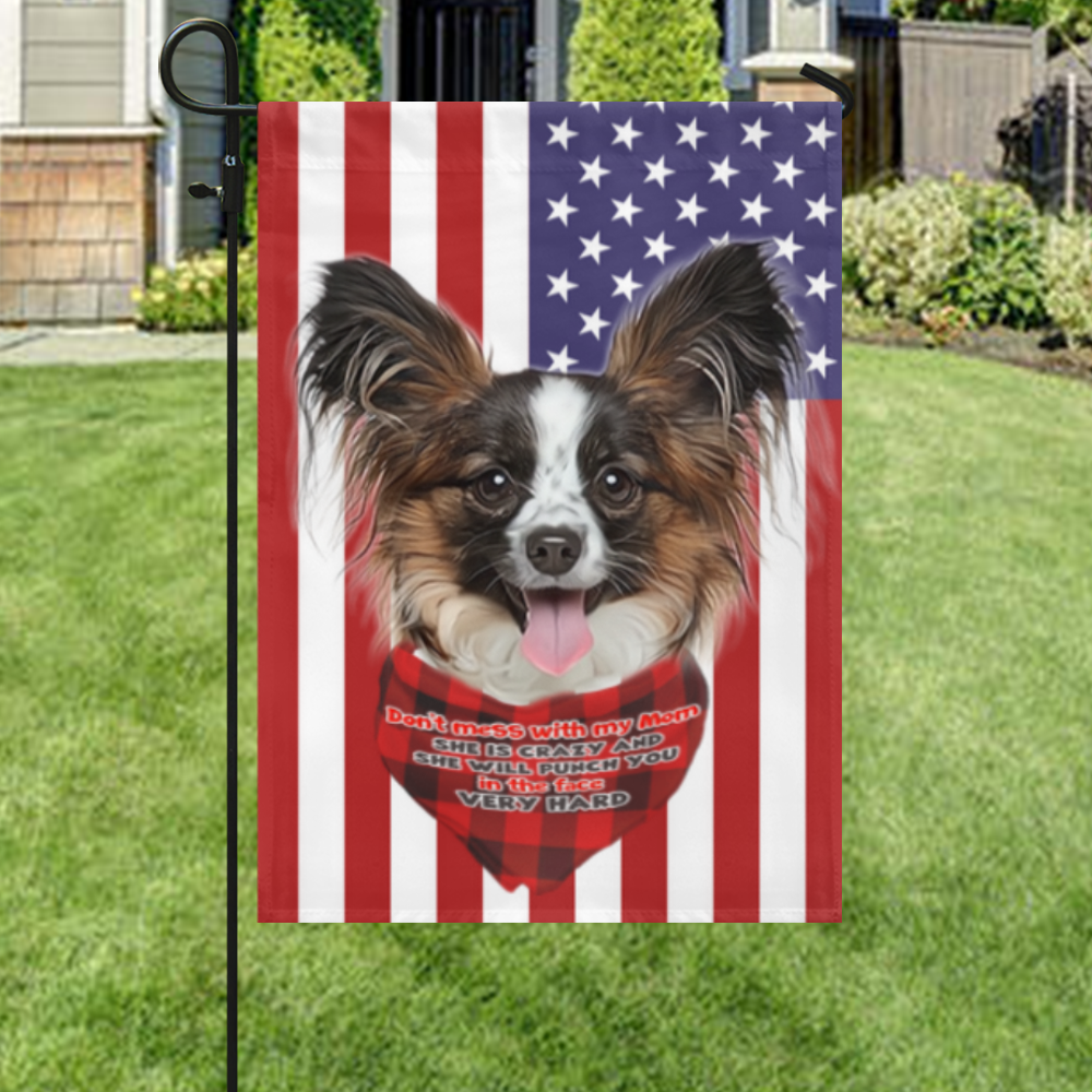 Personalized Pet Portrait Custom Pet Photo Flag PN1801FCT Personalized Pet Portrait Custom Pet Photo Flag PN1801FCT