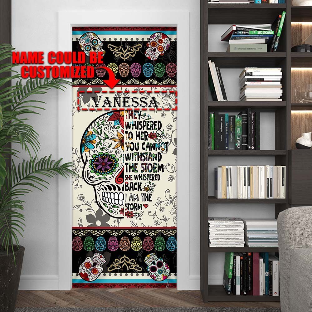 Personalized Skull Door Cover