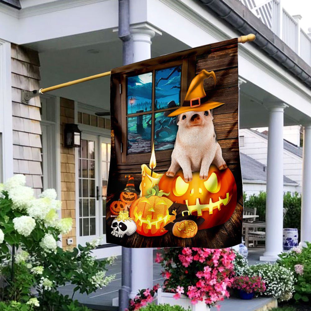 Pig Halloween Flag
