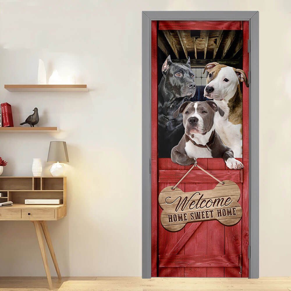 Pit Bull. Home Sweet Home Door Cover Pit Bull. Home Sweet Home Door Cover