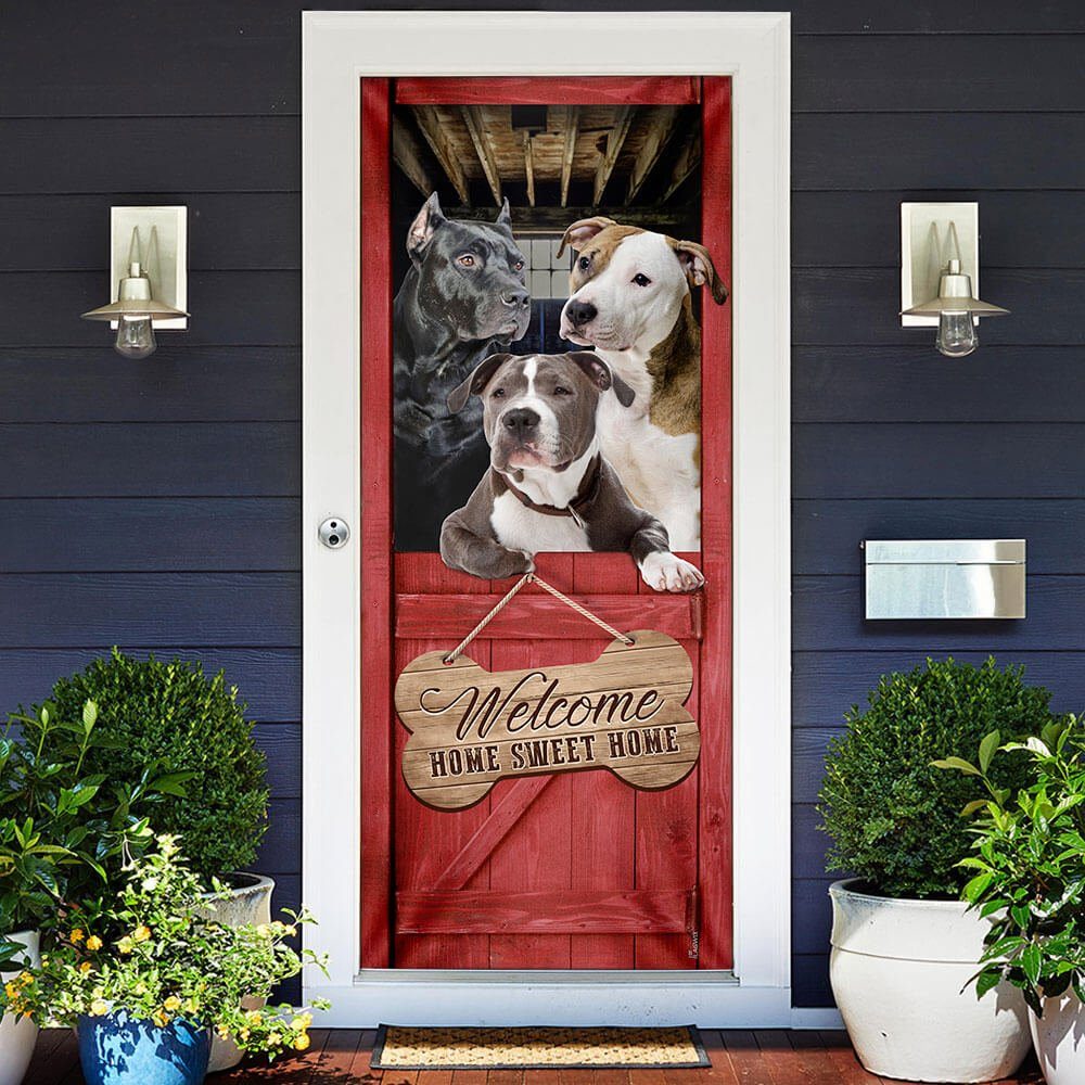 Pit Bull. Home Sweet Home Door Cover