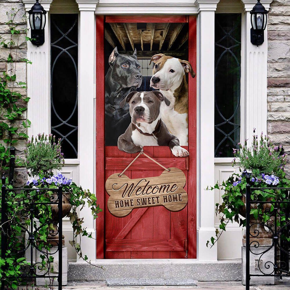 Pit Bull. Home Sweet Home Door Cover Pit Bull. Home Sweet Home Door Cover
