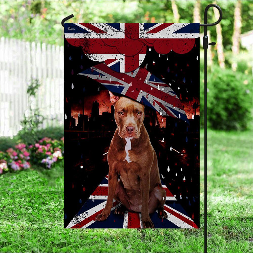 Pitbull Dog Flag UK NTT47Fv4