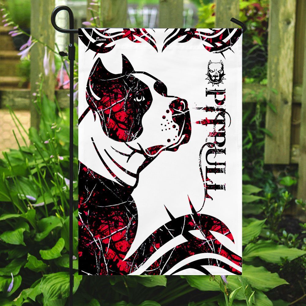 Pitbull Red Tattoo Flag Pitbull Red Tattoo Flag