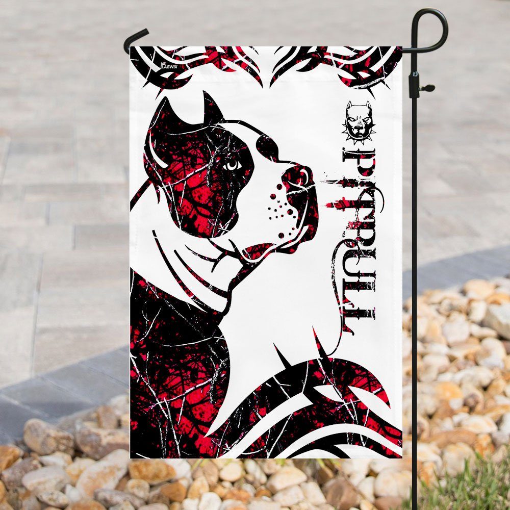 Pitbull Red Tattoo Flag Pitbull Red Tattoo Flag