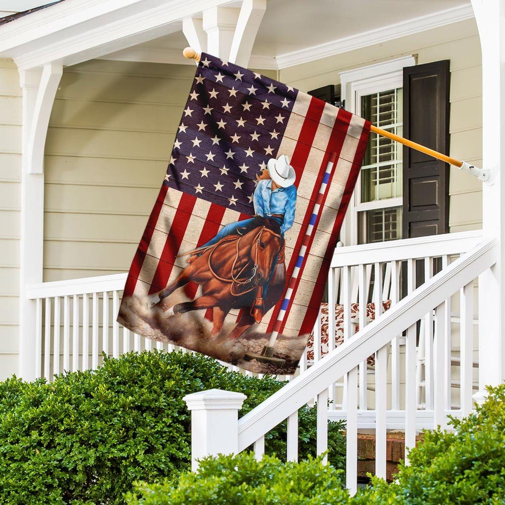 Pole Bending American Flag - Flagwix