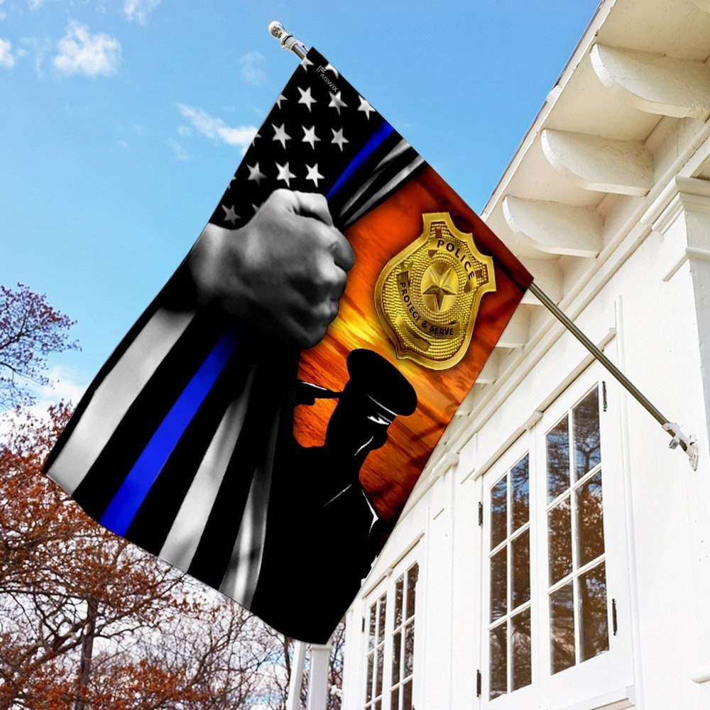 Police. The Thin Blue Line Flag
