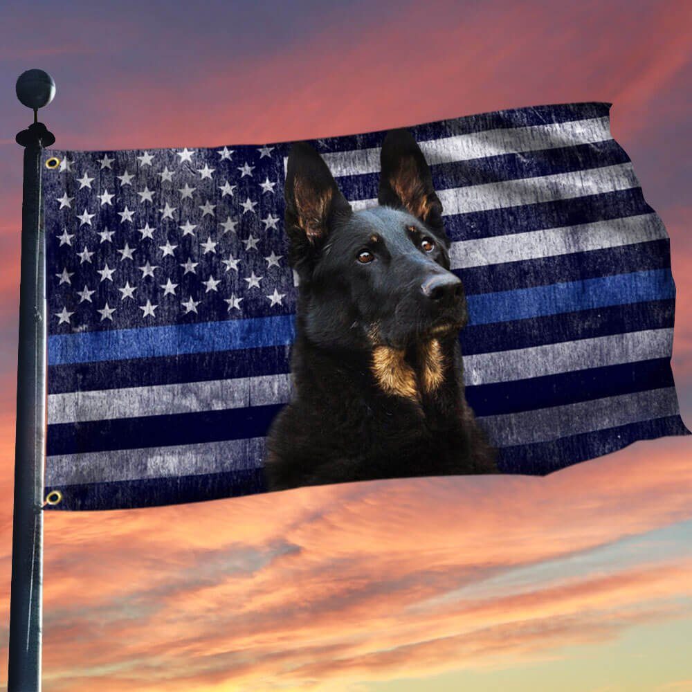 Police Dog. K9. The Thin Blue Line Flag THB2220GF