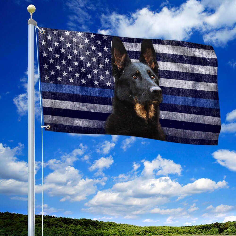 Police Dog. K9. The Thin Blue Line Flag THB2220GF
