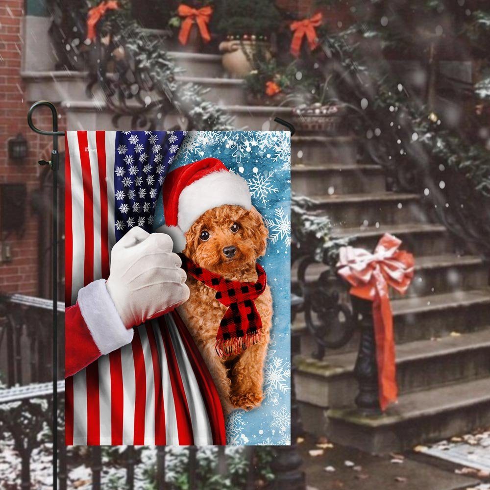 Poodle Through The Snow Flag Poodle Through The Snow Flag