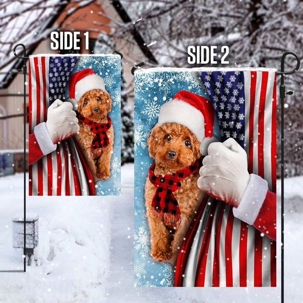 Poodle Through The Snow Flag Poodle Through The Snow Flag