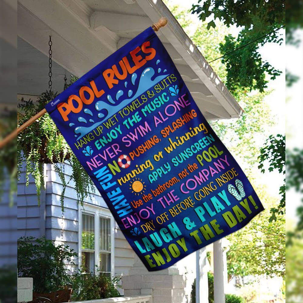 Pool Rules Flag Pool Rules Flag