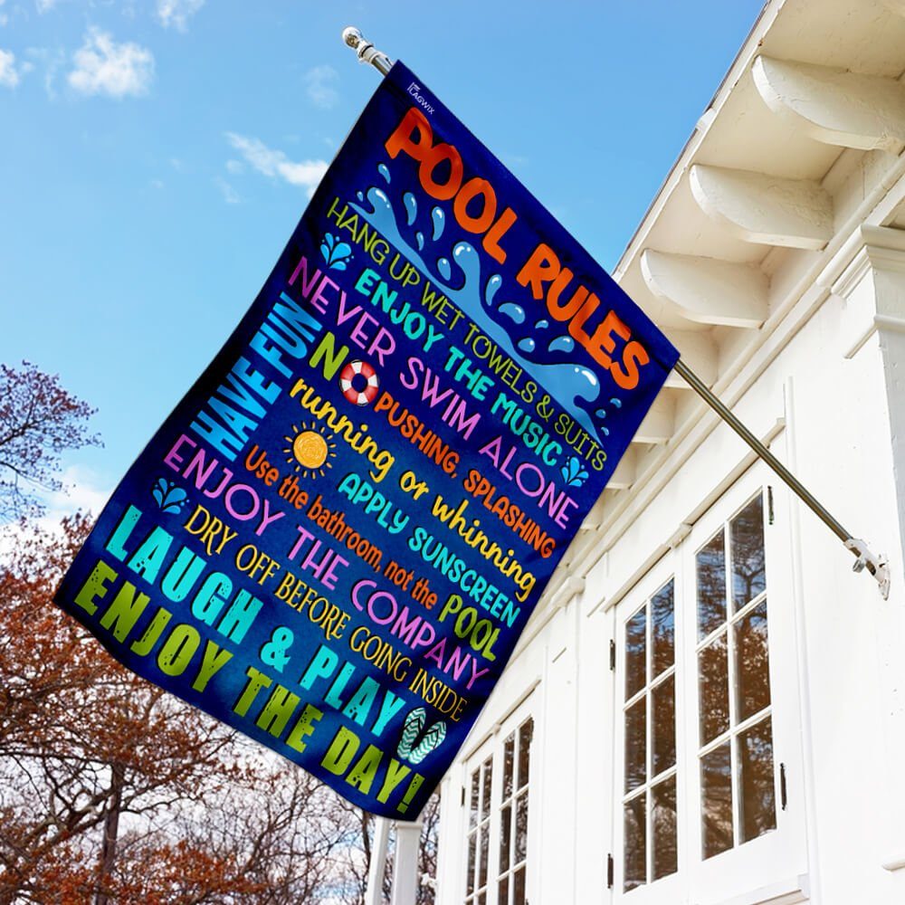 Pool Rules Flag Pool Rules Flag